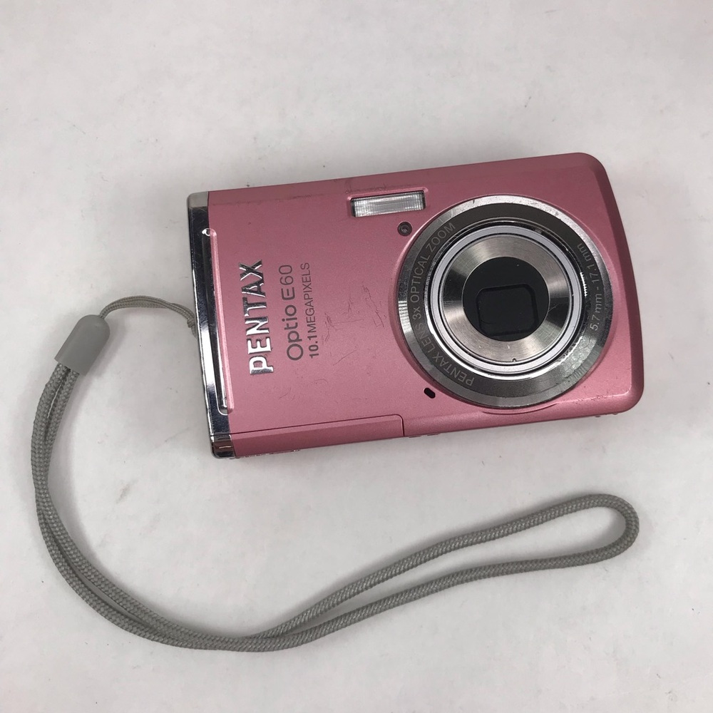 Pentax Optio E60 10.1 MP Digital Camera Pink NOT WORKING